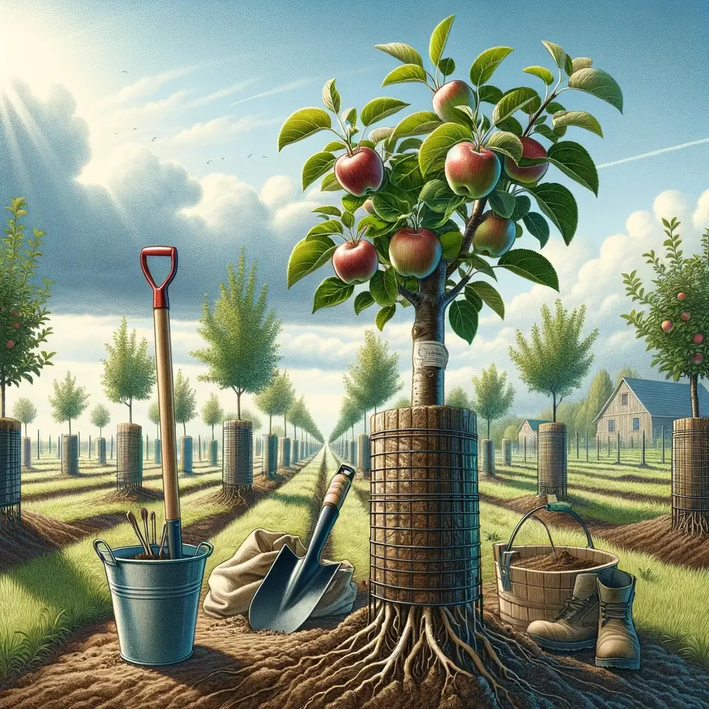 Obelų sodinimas